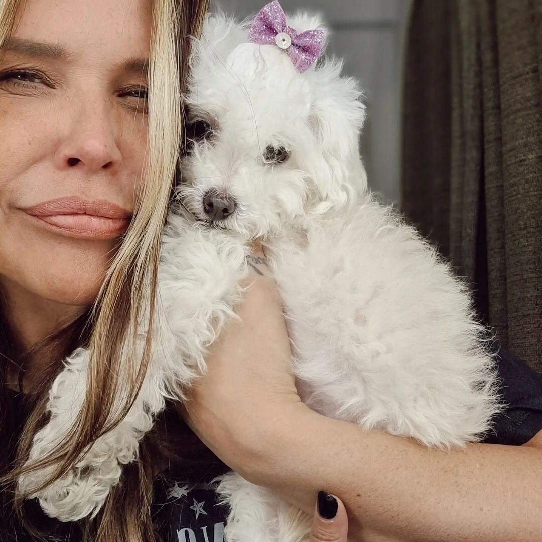 La modelo presentó a Penélope su nueva mascota.