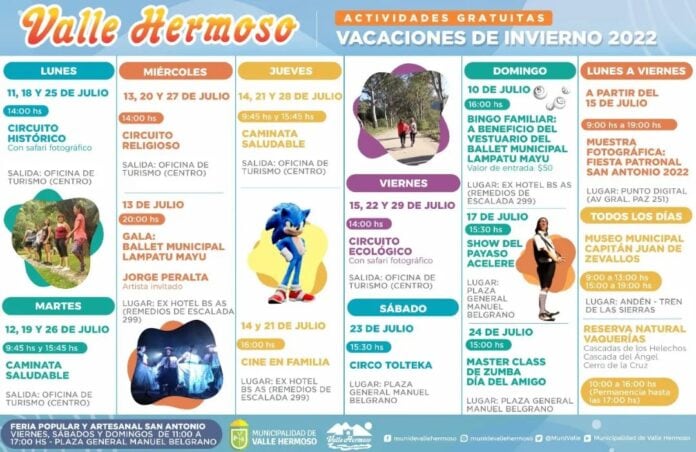 Agenda Valle Hermoso