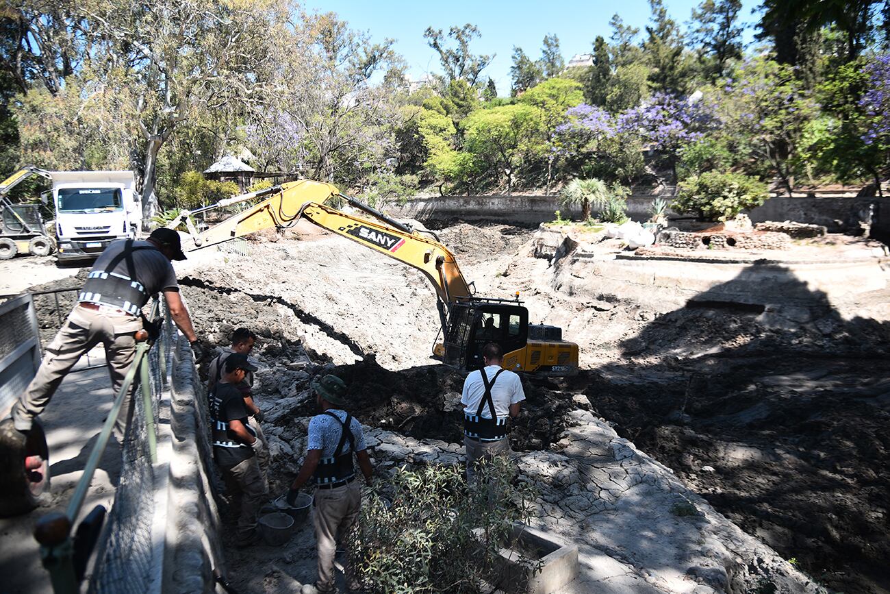 Están dragando el lago, por primera vez en décadas en el exzoo   Foto: (Pedro Castillo / La Voz)