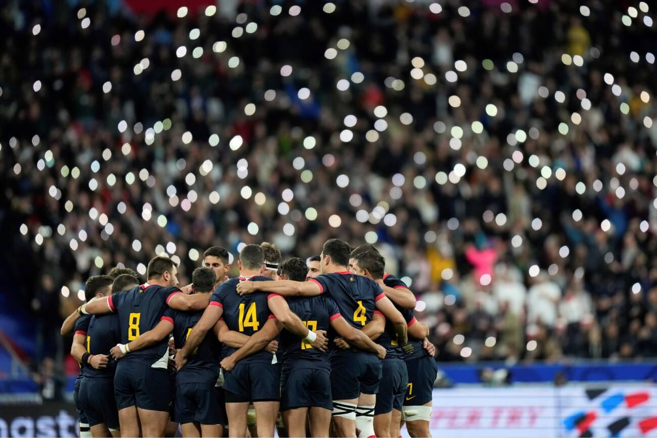 Los Pumas jugaron en el Stade de France por la medalla de bronce del Mundial Francia 2023. (AP)