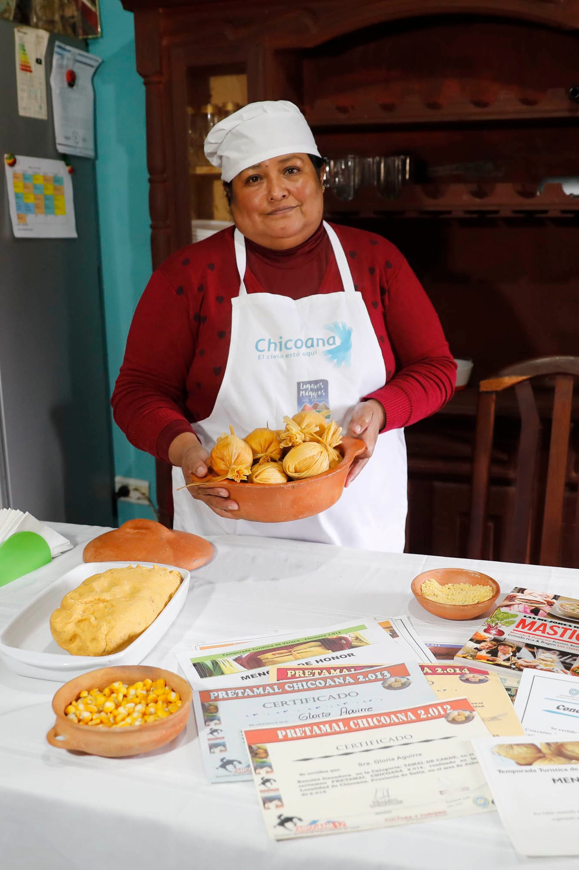 Gloria es reconocida como una increíble tamalera local.