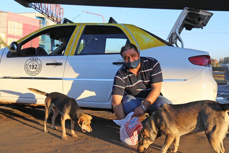 Su amos por los animales viene desde chico y es un valor que inculcó a sus hijos.