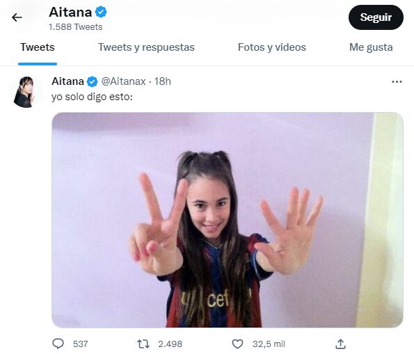 Aitana predijo el 7 a 0 de España en el Mundial Qatar 2022 y se volvió viral