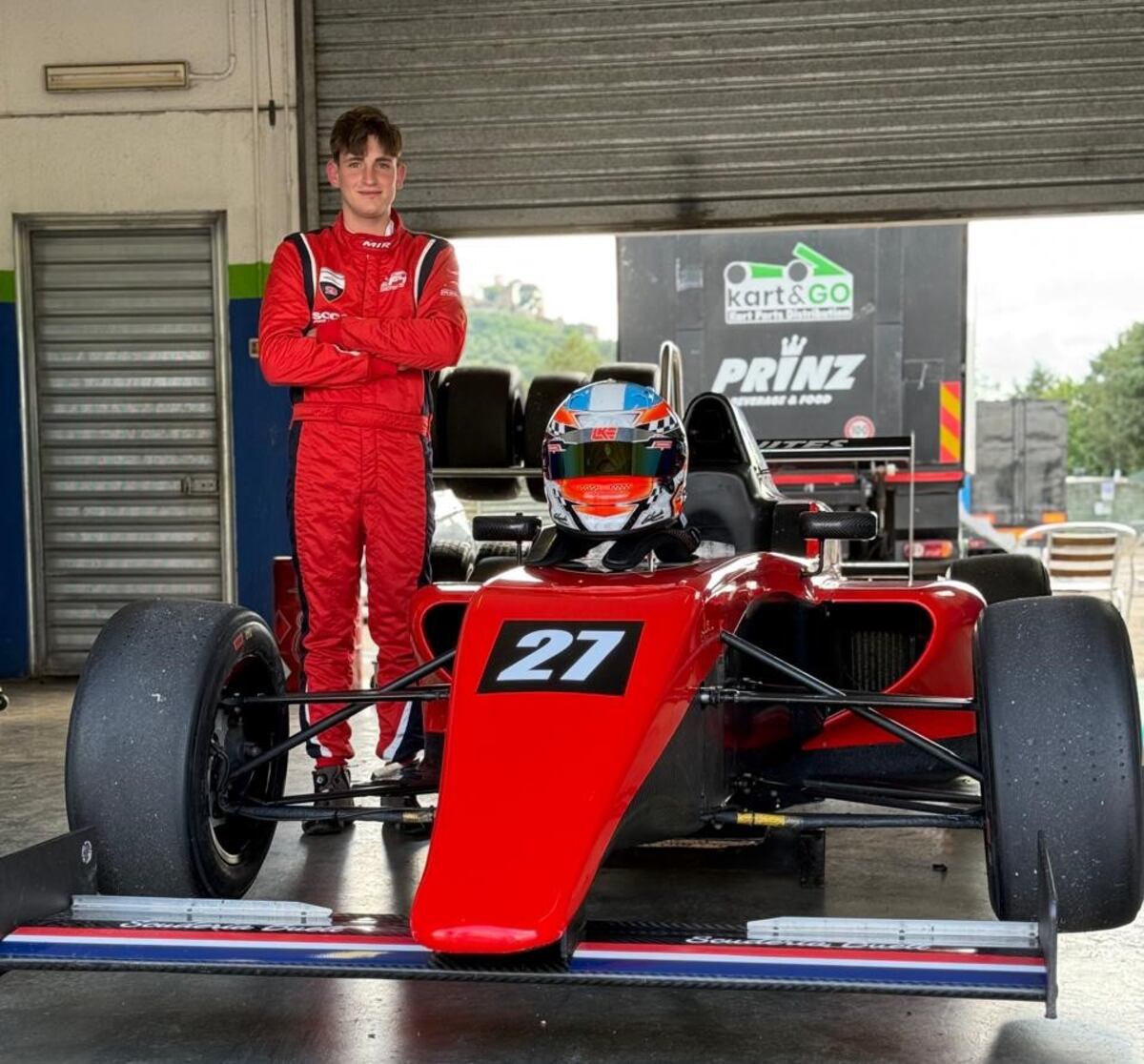 Fausto Arnaudo probó en Fórmula en la Scuderia Buell, del argentino Pablo Benites.