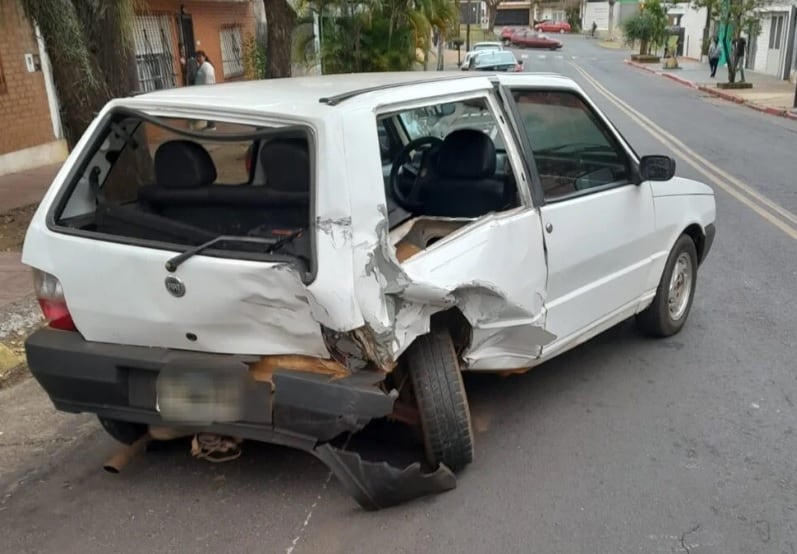 Posadas: accidente de tránsito dejó un saldo de un herido.