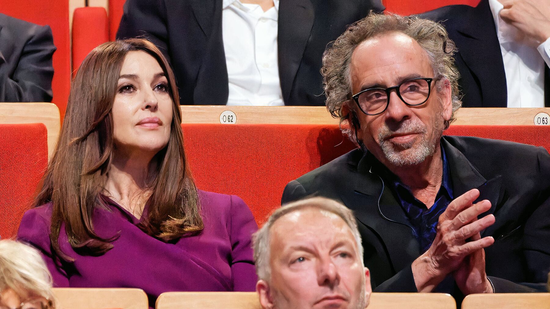 Tim Burton y Monica Bellucci.