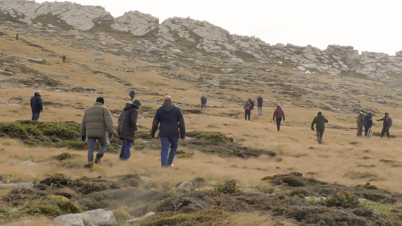 El regreso de un grupo de ex combatientes correntinos a Malvinas.