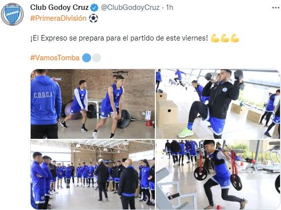 Godoy Cruz traba pensando en el partido del viernes ante Boca Juniors.