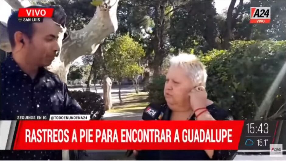 Laura, la mamá de la joven que jugaba con Guadalupe cuando fue raptada