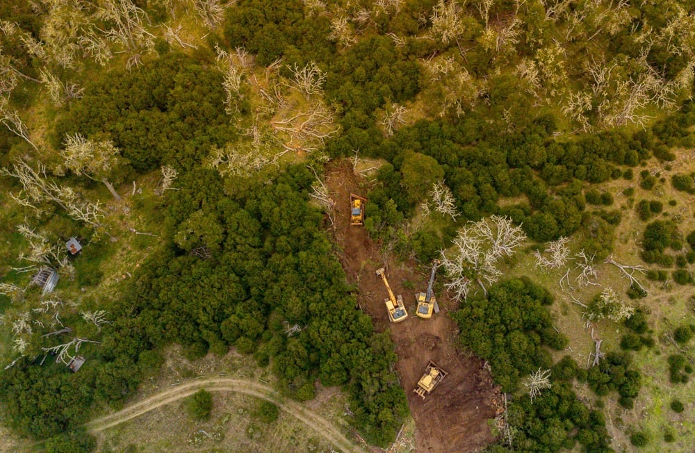 Tierra del Fuego: realizaron cortafuegos preventivos en la zona de La Rinconada