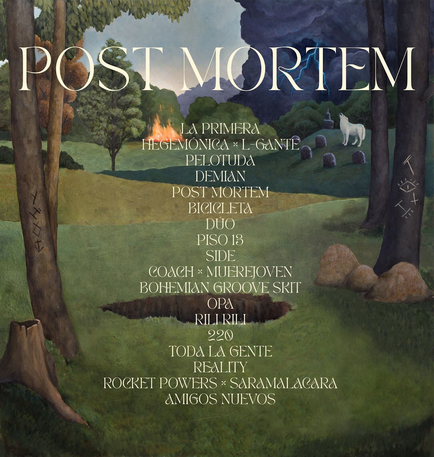 Tracklist de Post Mortem de Dillom.