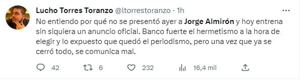 Usuarios de las redes sociales tuvieron reacciones a favor y en contra de Jorge Almirón como nuevo DT de Boca.