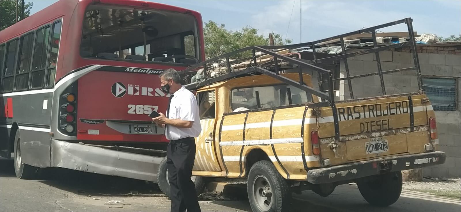 Por un choque en Juan B. Justo se vio resentida la circulación en zona de Centro América.