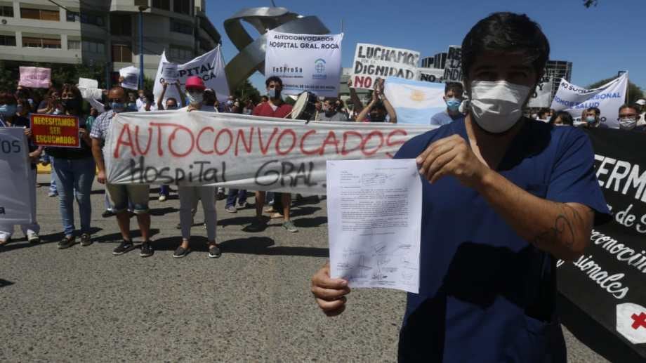 Las protestas y marchas de autoconvocados se replicaron en diferentes ciudades rionegrinas.