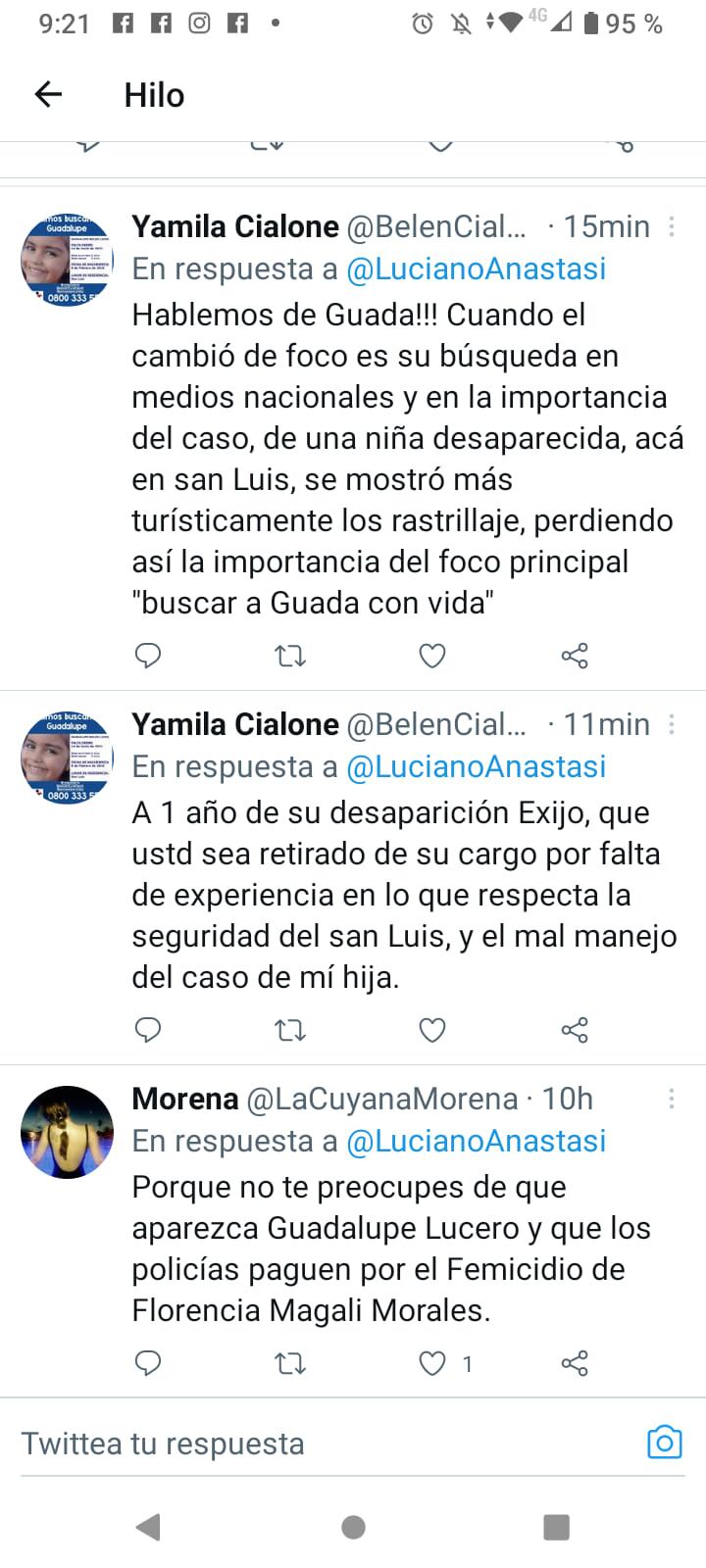 Descargo de Yamila Cialone en las redes.