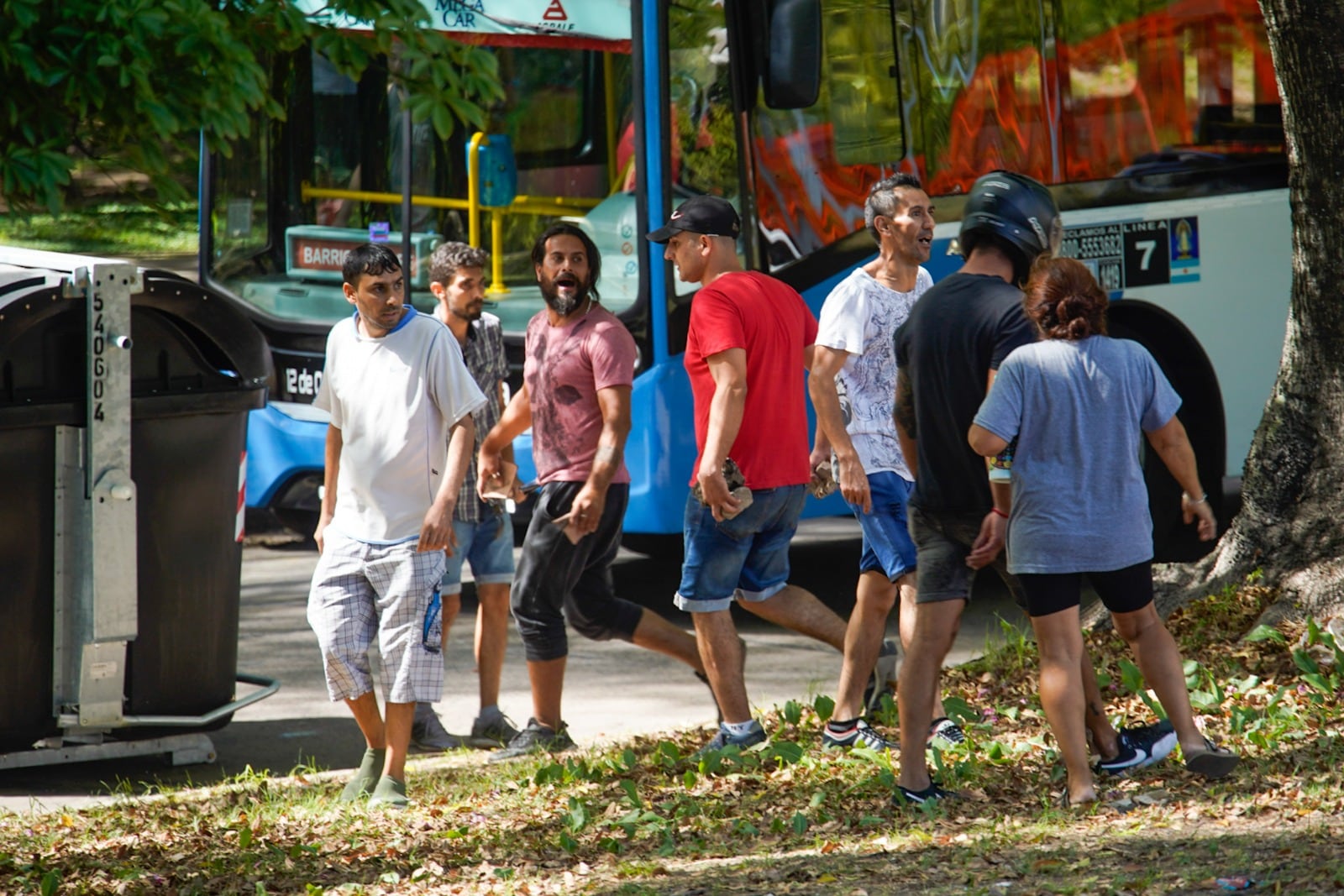 Los vecinos de Villa Lugano se enfrentaron con la policía.