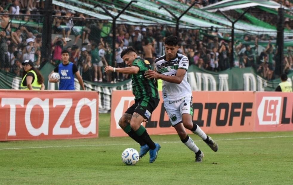 Nueva Chicago le ganó a San Martín de San Juan por la ida de las semifinales del Reducido en la Primera Nacional. (Prensa San Martín de San Juan)