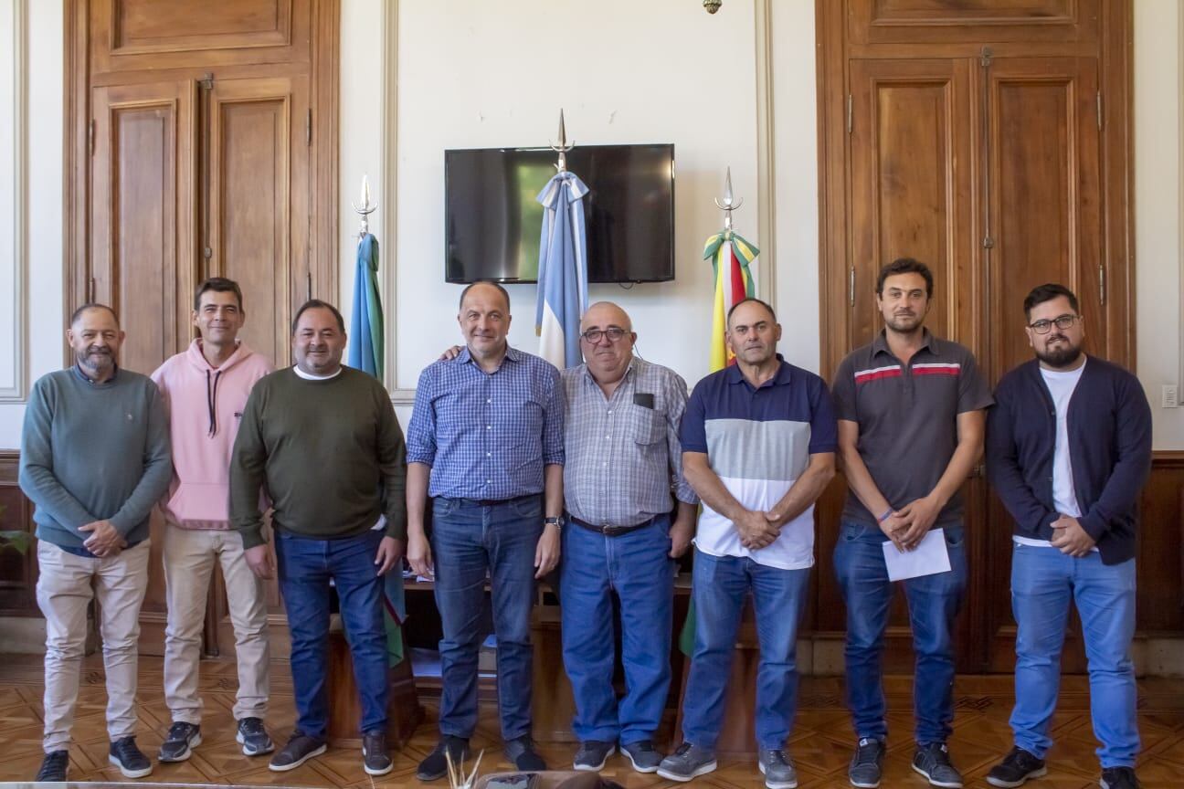 los delegados electos se reunieron con el intendente Garate