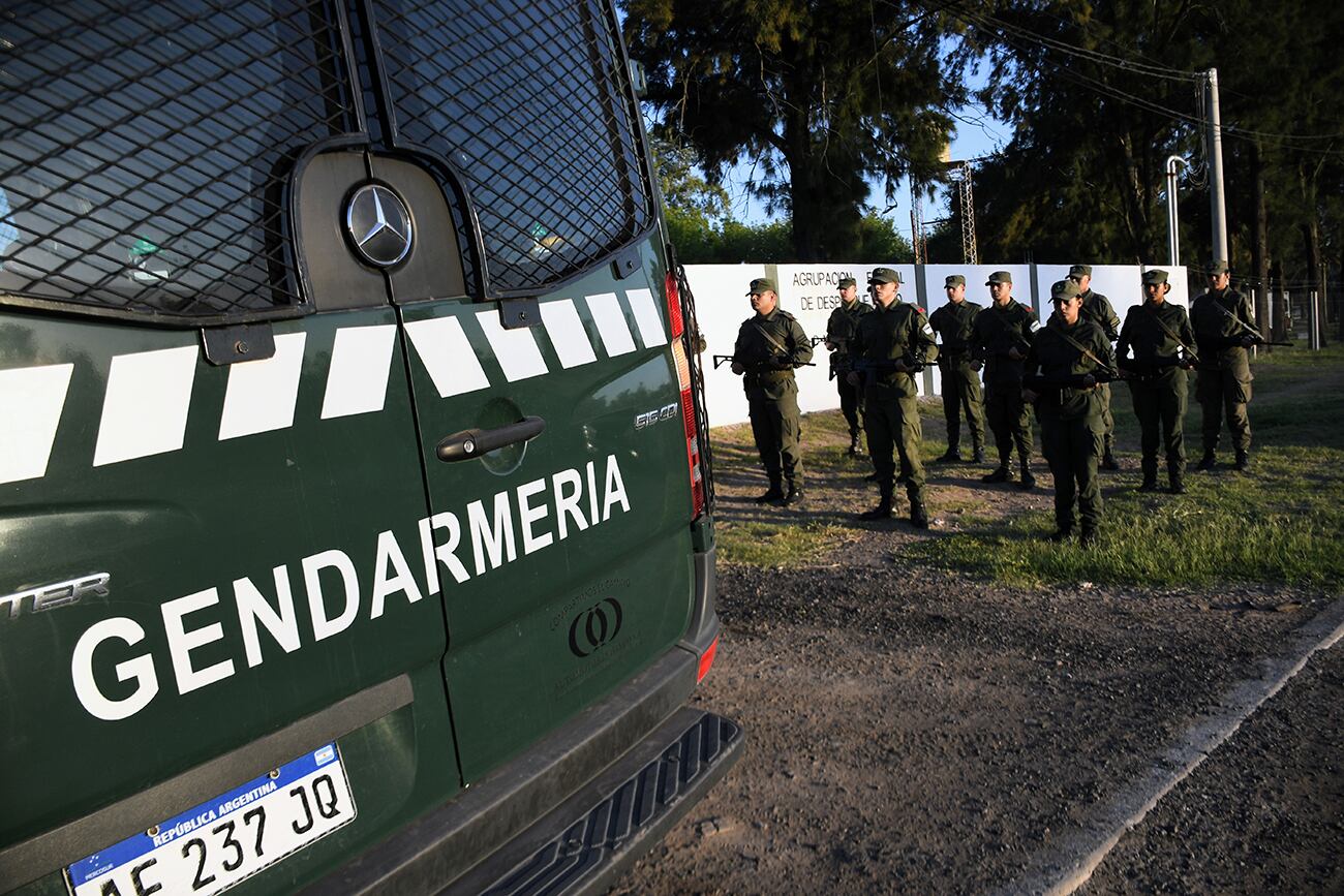 El ministro de Seguridad, Aníbal Fernández, en Rosario. (Gentileza Clarín)