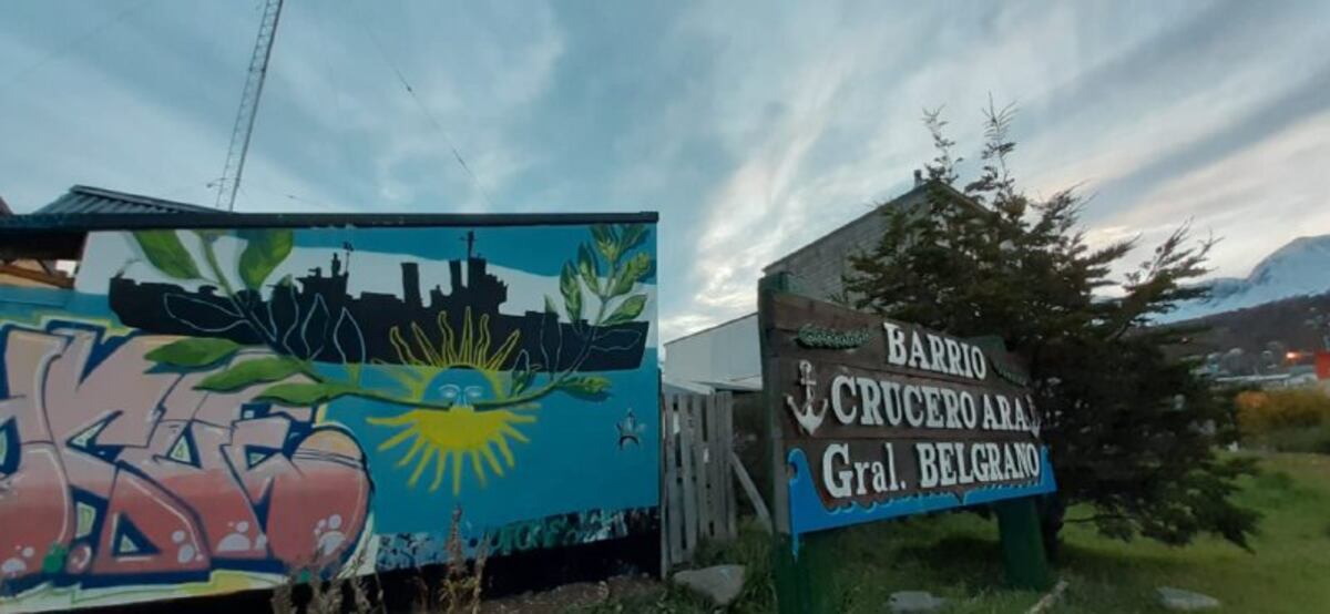 El Municipio realizó un mural en homenaje al Crucero ARA General Belgrano