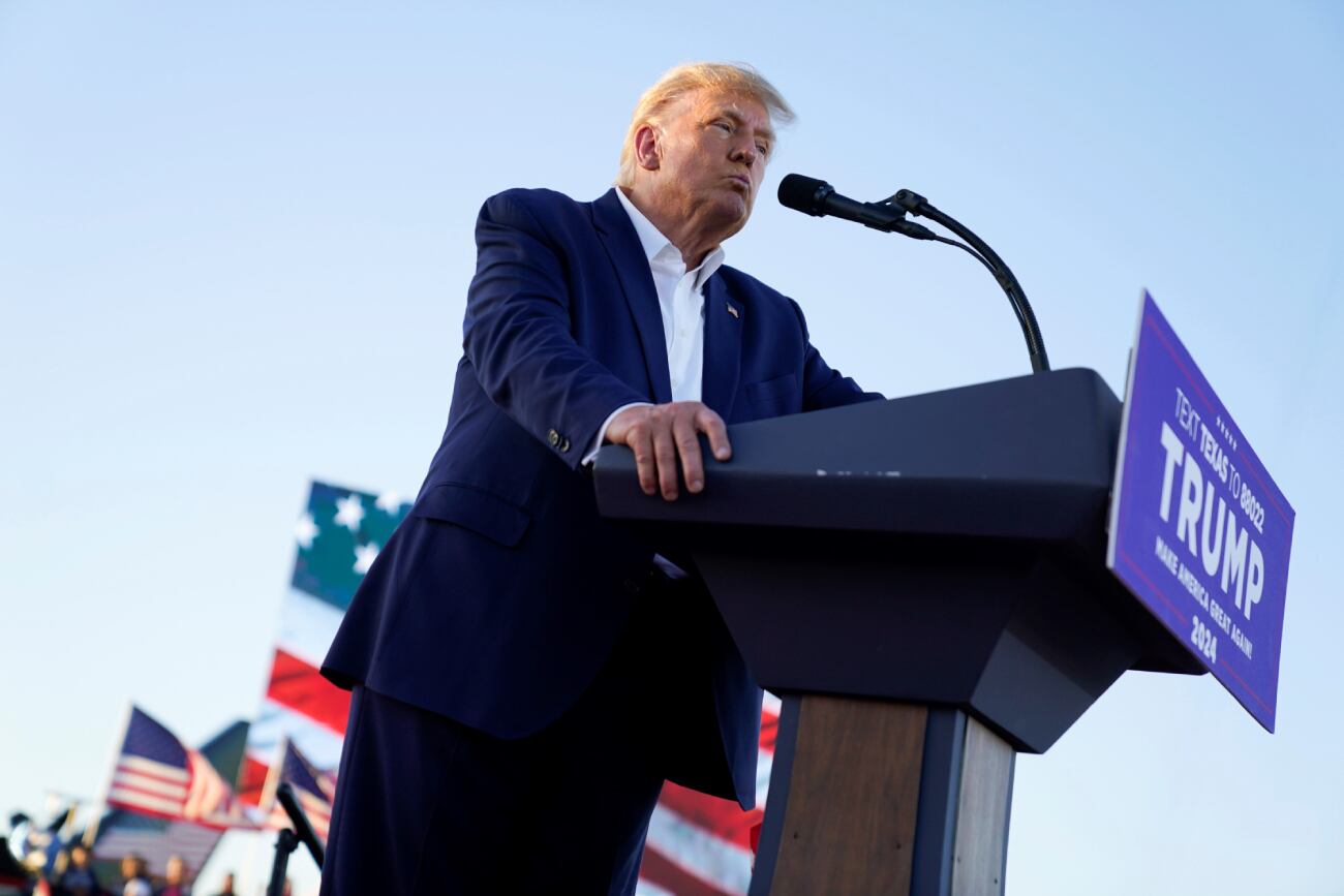 Donald Trump comenzó su campaña con vistas a su vuelta a la Casa Blanca en 2025 en Waco, Texas. (AP)