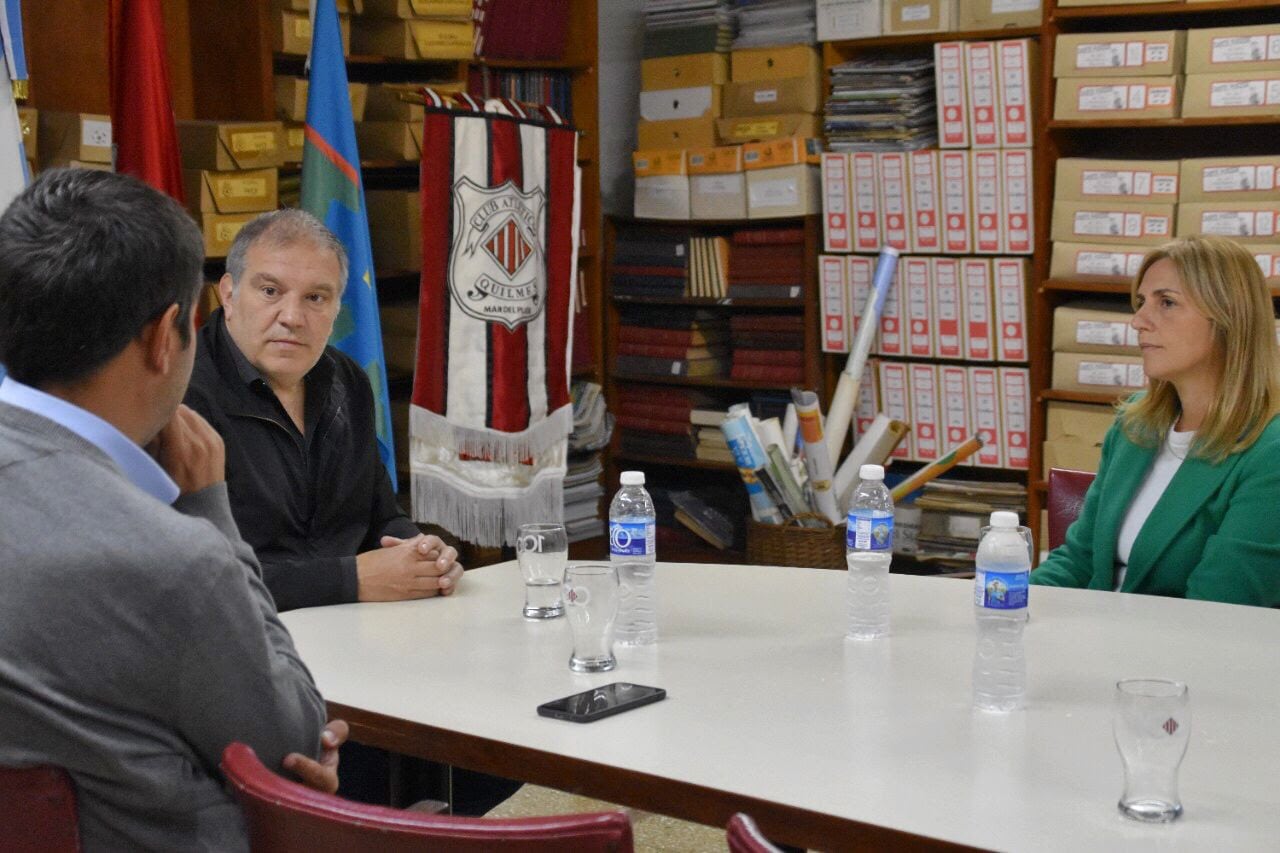 Así lo aseguró la presidenta del HCD, Marina Sánchez Herrero en su visita al Club Quilmes, en su 100 aniversario.