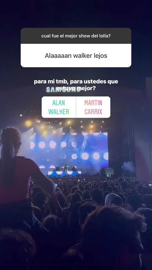 El percance de Martita Fort durante el Lollapalooza Argentina 2022.