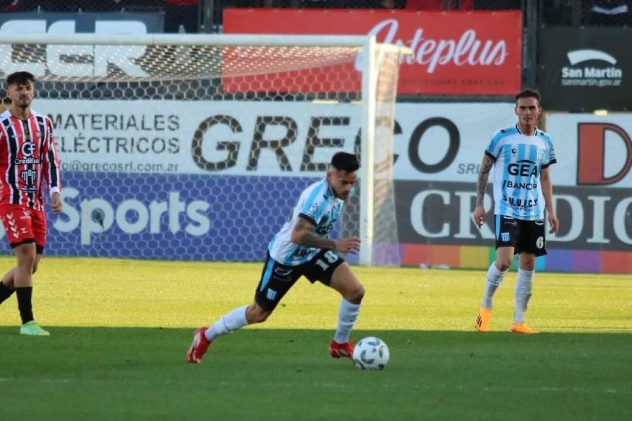 Racing de Nueva Italia cayó 1-0 ante Chacarita por la fecha 27 de la Primera Nacional. (Prensa Racing)