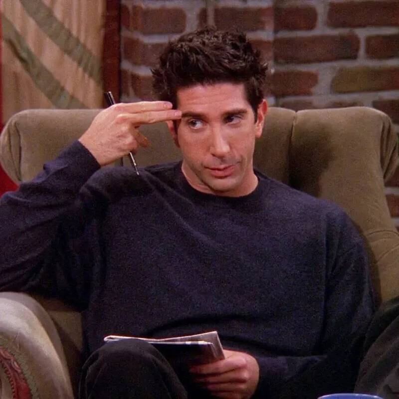 Ross Geller de Friends.