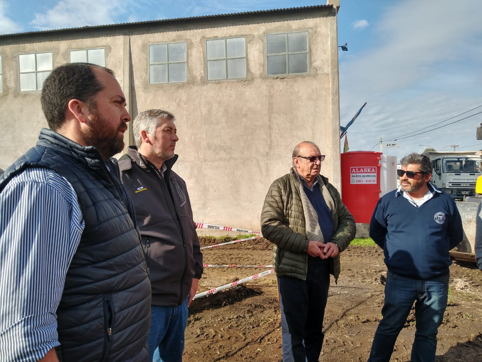 la obra del Polo Tecnológico Metalúrgico del Parque Industrial de Tres Arroyos