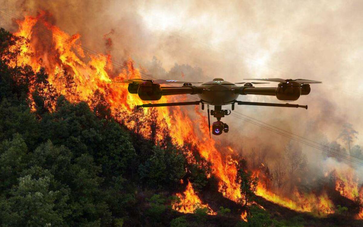 El rol de los drones en los incendios