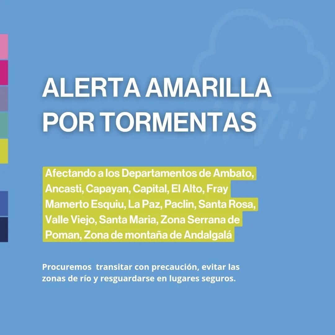 Alerta amarilla.