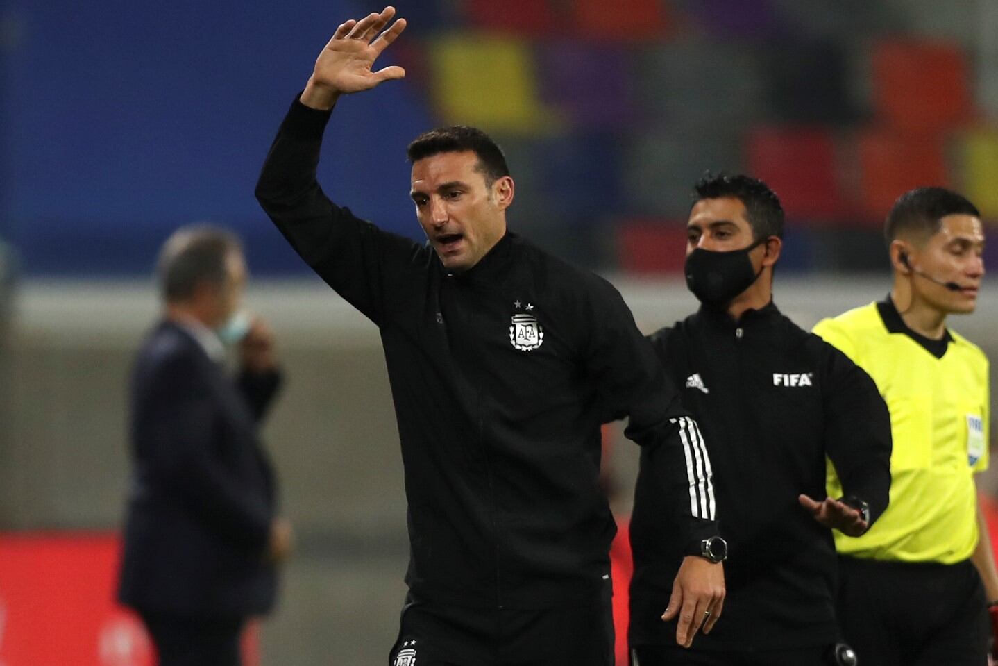 Lionel Scaloni consideró que Argentina mereció ganar contra Colombia.