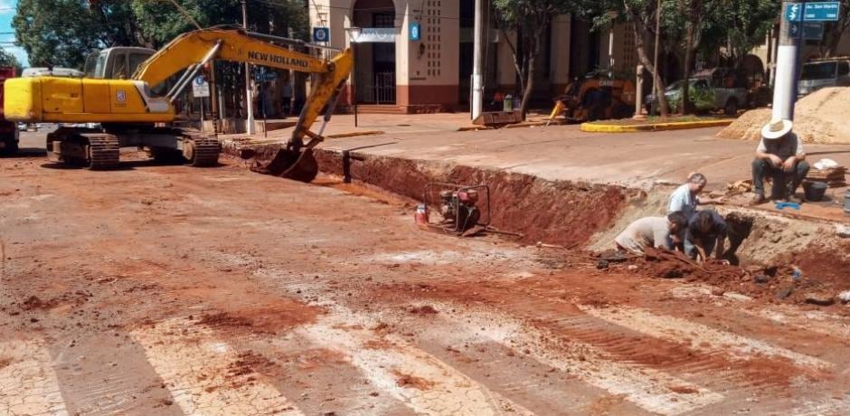 Por obras viales, se encuentra interrumpido el tránsito en Eldorado.