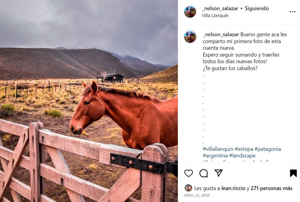 Esta fue la primera publicación de Nelson Salazar.