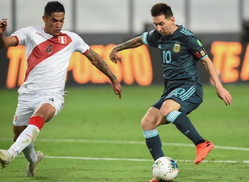 Lionel Messi jugó un buen partido ante Perú, aunque no logró anotar. (AFP)