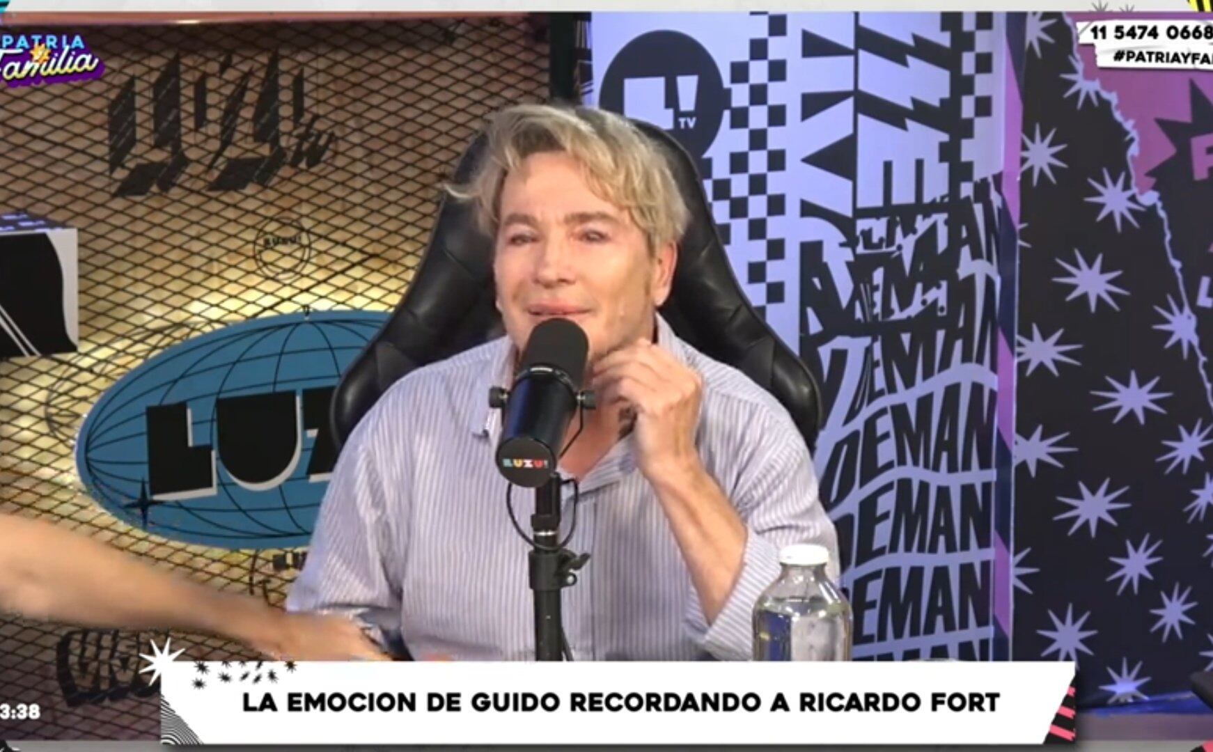 Guido Süller en el programa de "Patria y Familia" (Luzu TV).