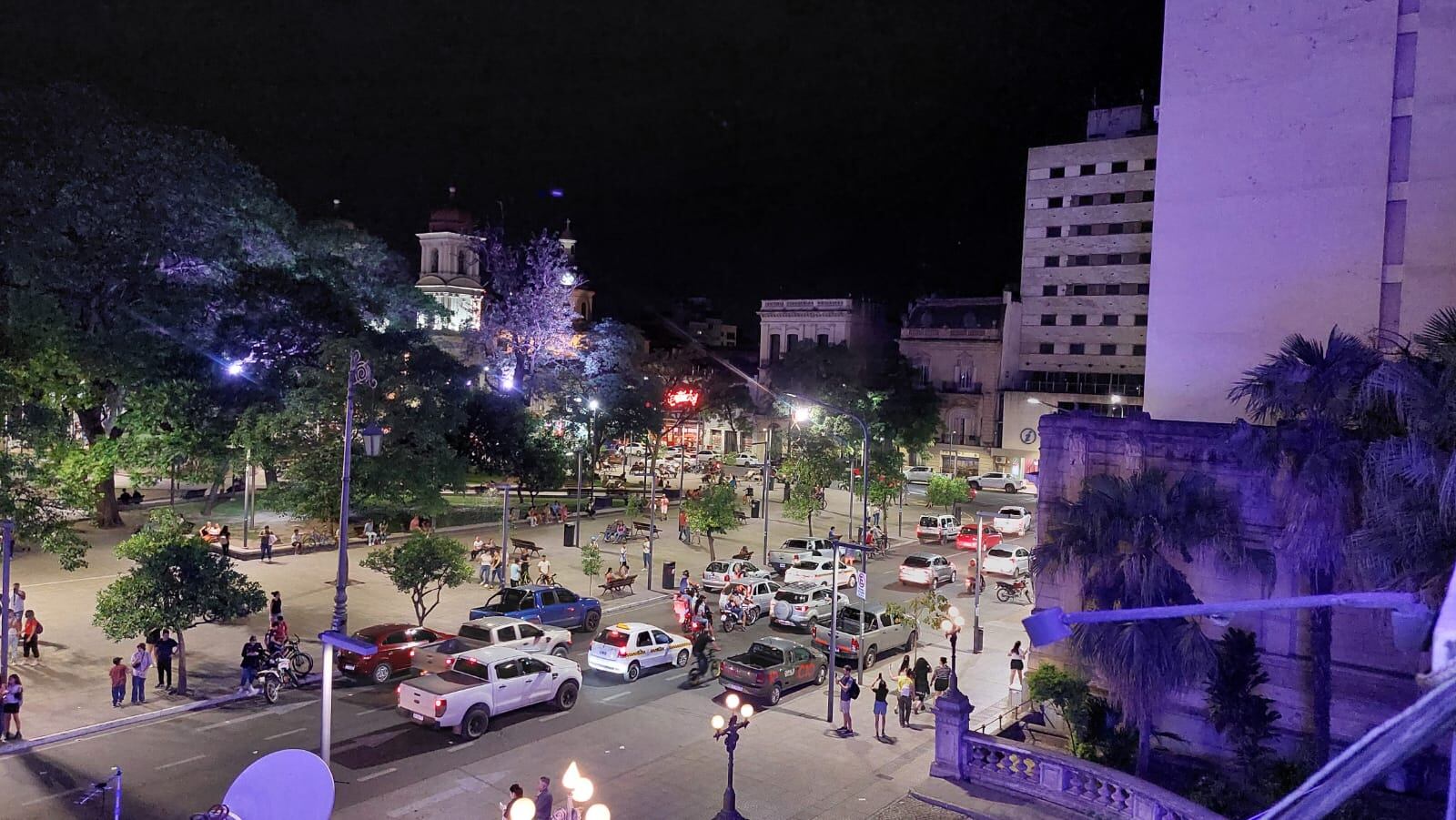 Vista Plaza Independencia desde Casa de Gobierno