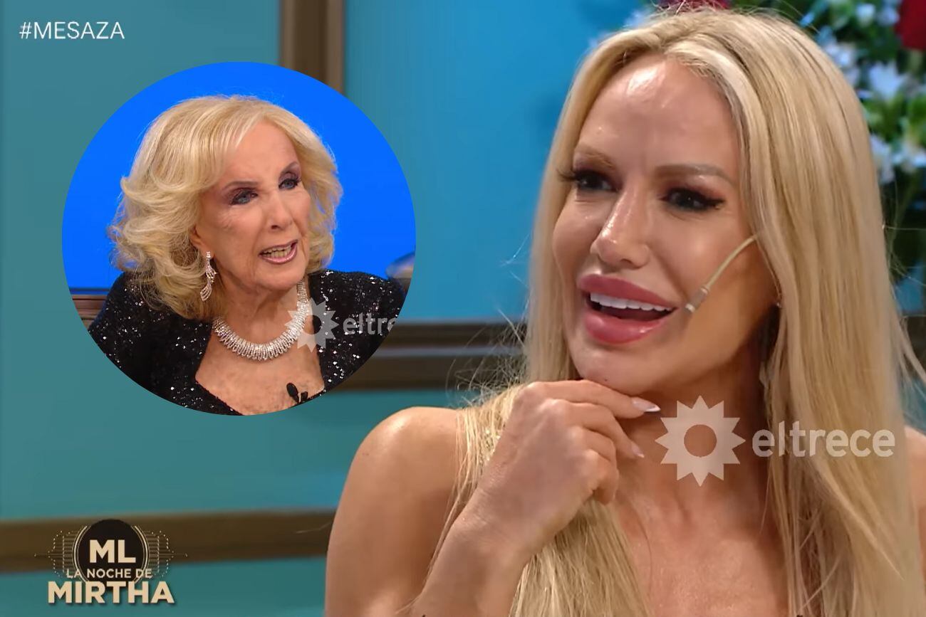 Mirtha Legrand, picante con Luciana Salazar: indagó sobre su vida económica y la relación de Redrado con Matilda. (Capturas de pantalla)