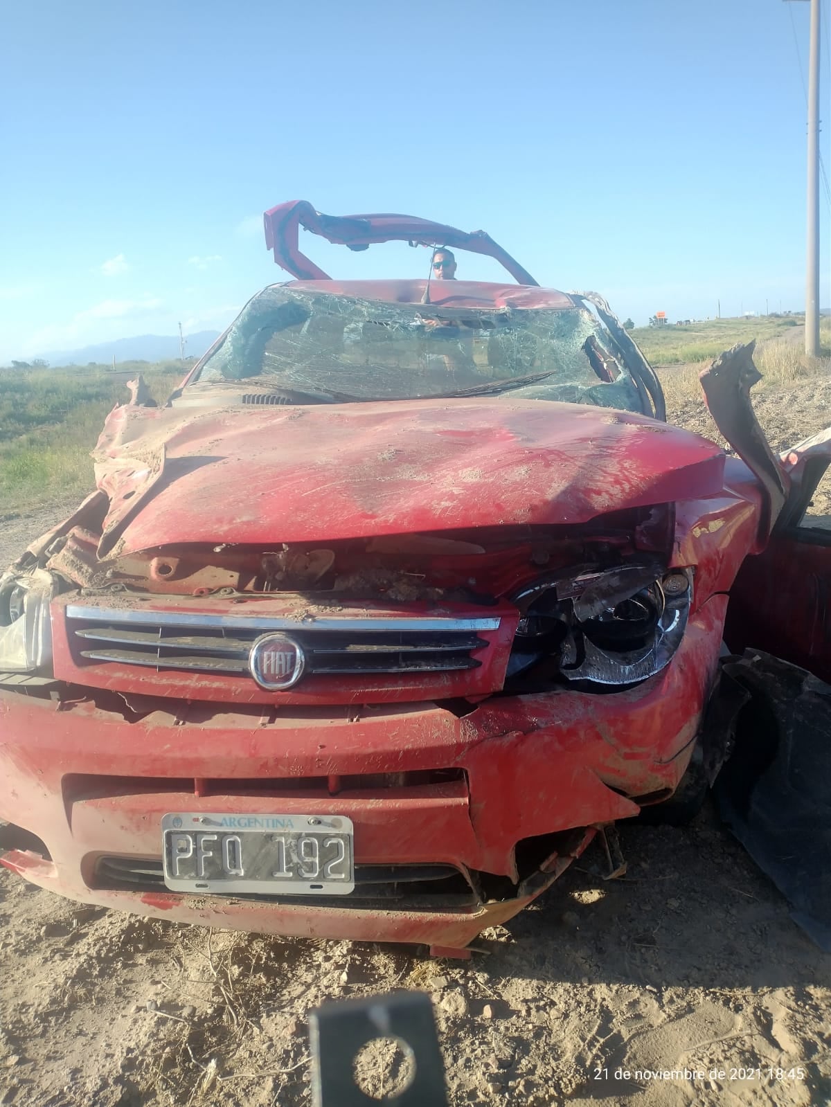 Una mujer falleció tras un terrible accidente vial. Foto Policía de Mendoza.