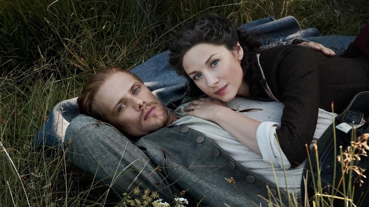 Sam Heughan y Caitriona Balfe, protagonistas de 'Outlander'.