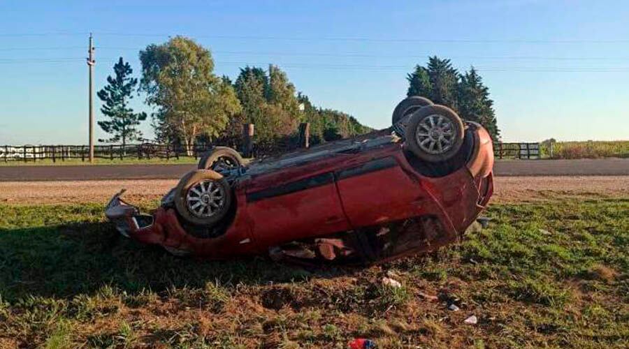 El Sandero que conducía la mujer de Rancul 