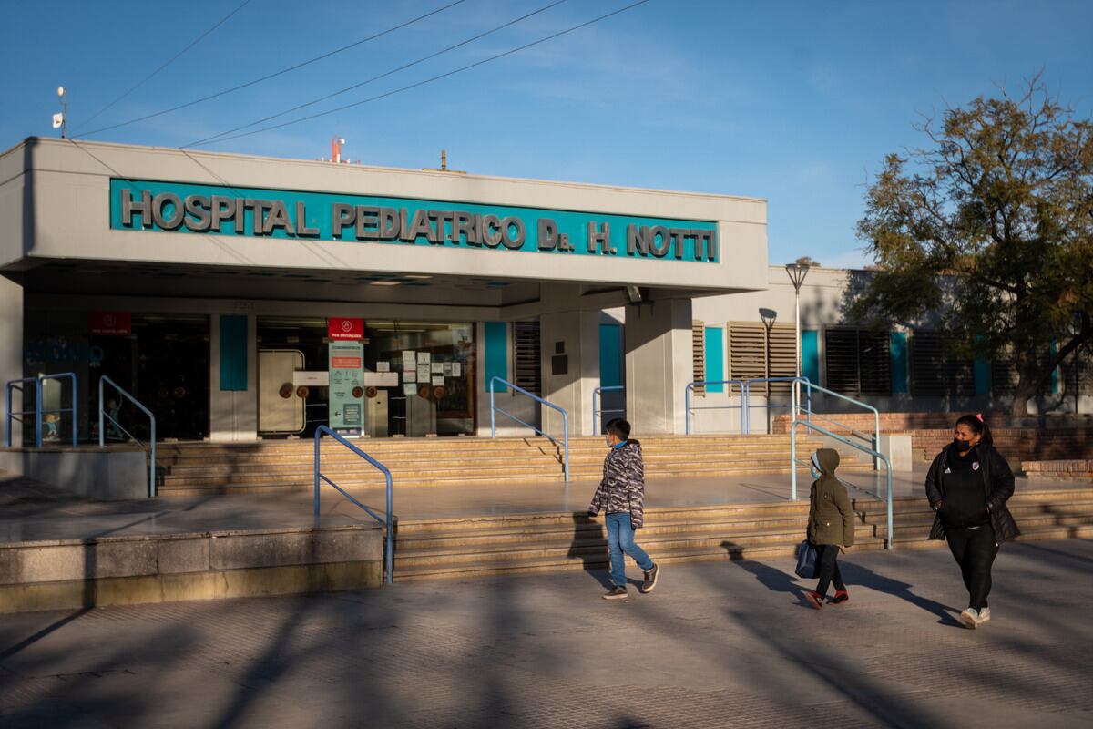 Hospital Notti, donde Lorenzo estuvo internado 10 días.