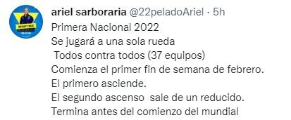 La Primera Nacional cambia de formato, con un todos contra todos.