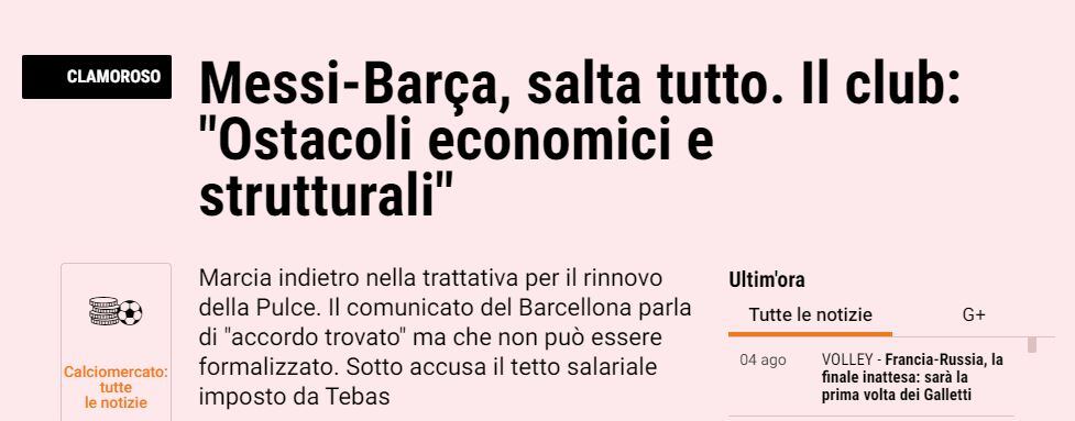 Así se vivió la ida de Messi del Barcelona en el mundo.