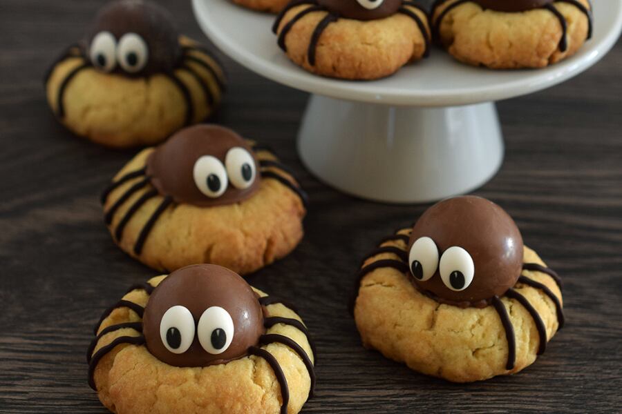 Galletas de arañas.