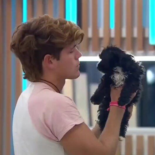 Marcos Ginocchio con Morita en Gran Hermano