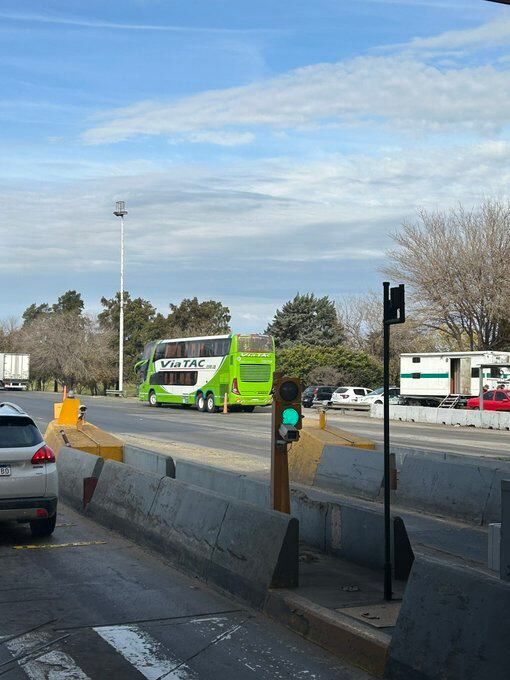 El micro en el que viajaba Lichi