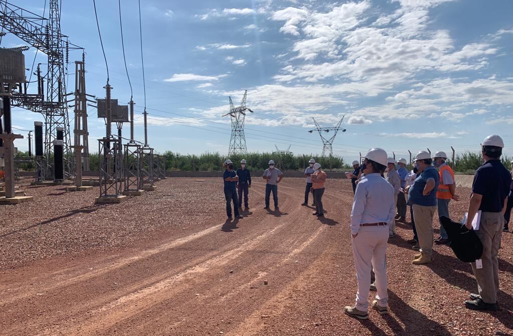 Visita técnica por la licitación de la línea alta tensión Cruz de Piedra - Gran Mendoza.