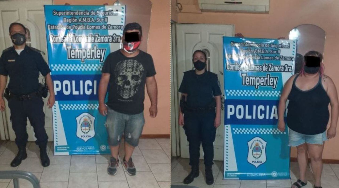 La pareja detenida por el robo a la jubilada: un hombre de 36 años y una mujer de 30.